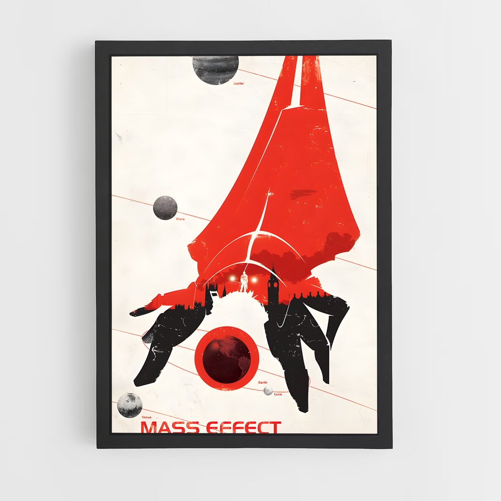 Poster La Saga des Élus – affiche Mass effect (vue 2)